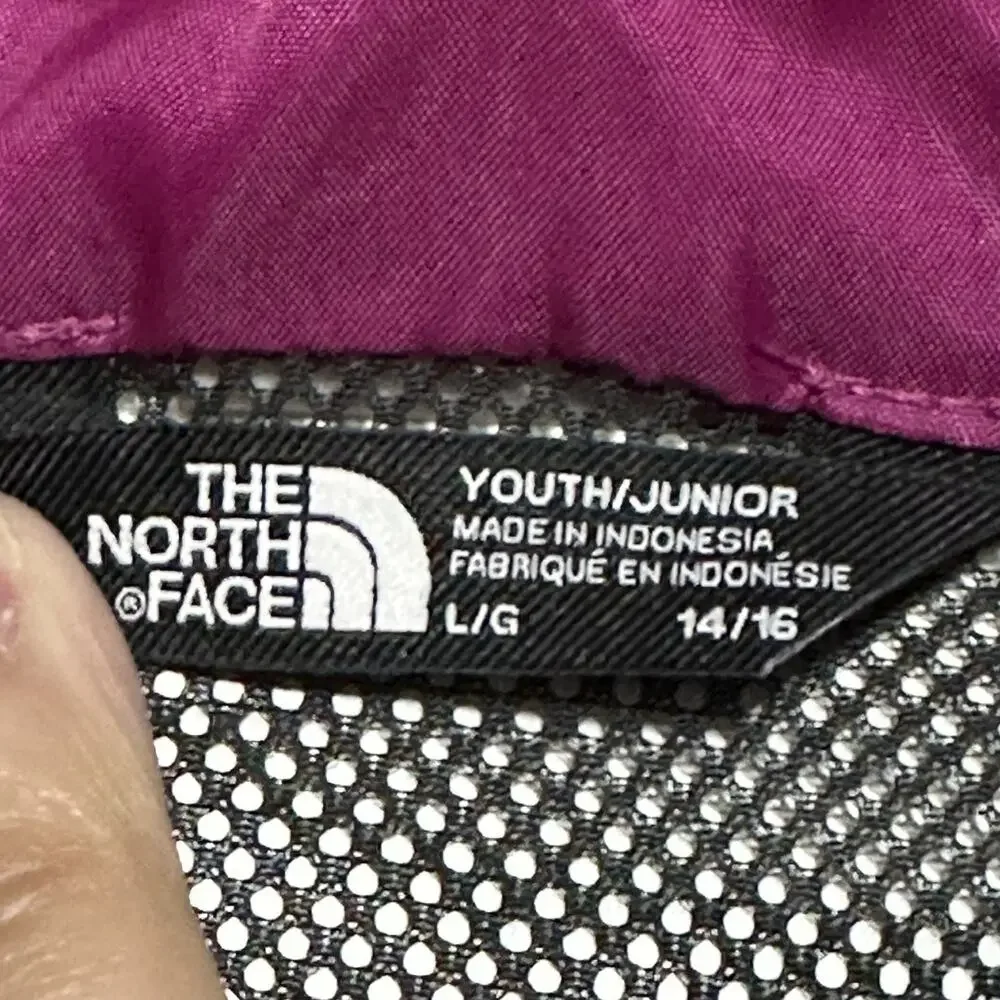 The North Face DryVent Hooded Jacket Youth‎ Size L 14/16 Purple Waterproof Lined